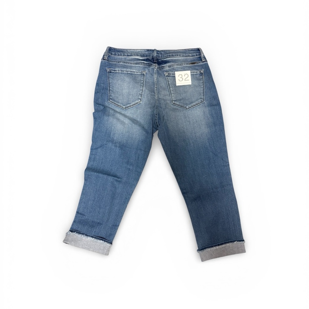 Women's Blue Jeans Kancan New Capri Size 32 - Picture 2 of 3